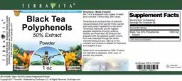 Label for Black Tea Polyphenols 50% Extract Powder