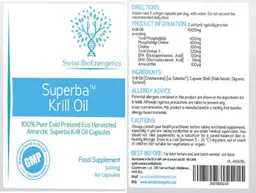 Label for Superba Krill Oil 500 mg