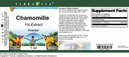 Label for Chamomille 1% Extract Powder