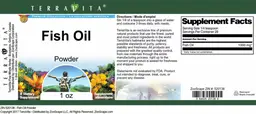 Label for Fish Oil Powder