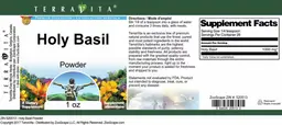 Label for Holy Basil Powder