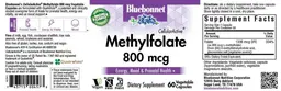 Label for CellularActive Methylfolate 800 mcg
