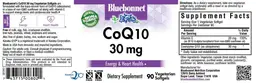Label for CoQ10 30 mg