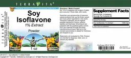 Label for Soy Isoflavone 1% Extract Powder