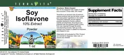 Label for Soy Isoflavone 10% Extract Powder