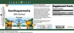 Label for Xanthoparmelia 35% Extract Powder