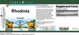 Label for Rhodiola Powder