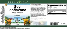 Label for Soy Isoflavone 40% Extract Powder