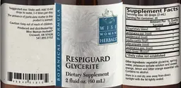 Label for Respiguard Glycerite