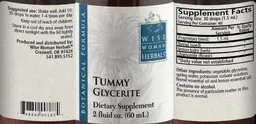 Label for Tummy Glycerite