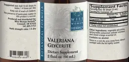 Label for Valeriana Glycerite