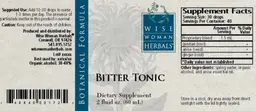 Label for Bitter Tonic