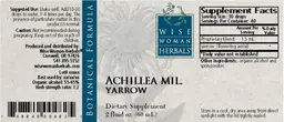 Label for Achillea Mil. Yarrow