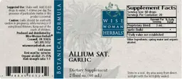 Label for Allium Sat. Garlic