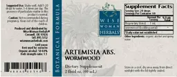 Label for Artemisia Abs. Wormwood