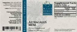 Label for Astragalus Mem.