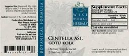 Label for Centella Asi. Gotu Kola