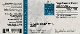 Label for Commiphora Myr. Myrrh
