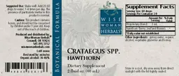 Label for Crataegus Spp. Hawthorn