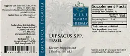 Label for Dipsacus Spp. Teasel