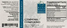 Label for Gymnema Compound