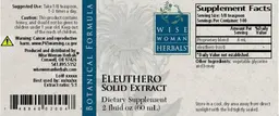 Label for Eleuthero Solid Extract