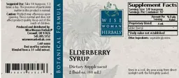 Label for Elderberry Syrup
