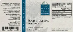 Label for Equisetum Spp. Horsetail