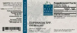 Label for Euphrasia Spp. Eyebright