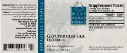 Label for Glycyrrhiza Gla. Licorice