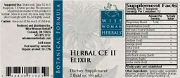Label for Herbal CE II Elixir