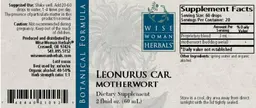 Label for Leonurus Car. Motherwort