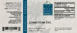 Label for Lomatium Dis.
