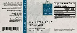 Label for Matricaria Spp. Chamomile