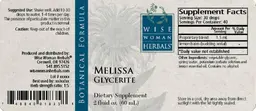 Label for Melissa Glycerite
