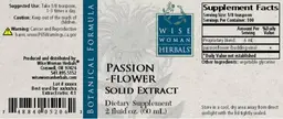 Label for Passionflower Solid Extract