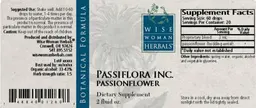 Label for Passiflora Inc. Passionflower