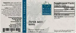 Label for Piper Met. Kava