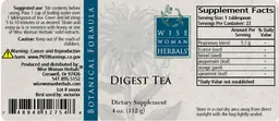 Label for Digest Tea