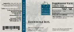 Label for Rhodiola Ros.