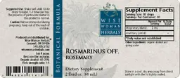 Label for Rosmarinus Off. Rosemary