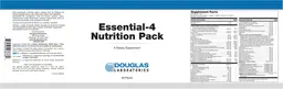 Label for Essential-4 Nutrition Pack