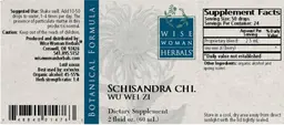 Label for Schisandra Chi. Wu Wei Zi