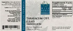 Label for Taraxacum Off. (Leaf) Dandelion