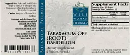 Label for Taraxacum Off. (Root) Dandelion