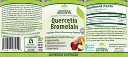 Label for Quercetin Bromelain