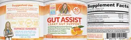 Label for Gut Assist Orange Flavor