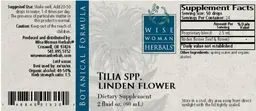 Label for Tilia Spp. Linden Flower