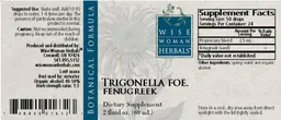 Label for Trigonella Foe. Fenugreek