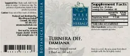 Label for Turnera Dif. Damiana